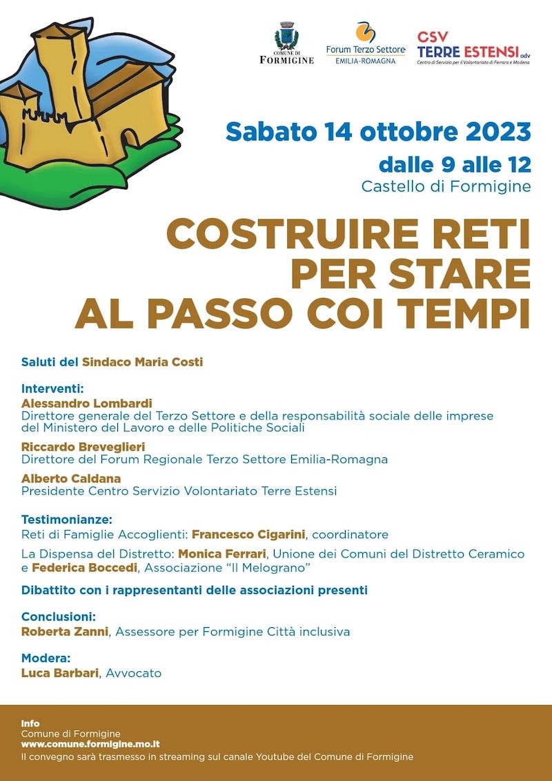 Incontro informativo - sabato 14 ottobre